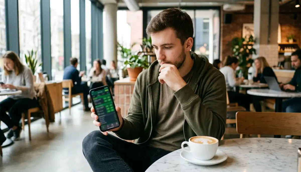 Mobilní sázková aplikace s live kurzy na obrazovce smartphonu